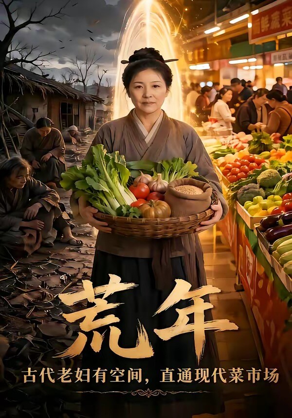 荒年古代老婦有空間直通現代菜市場