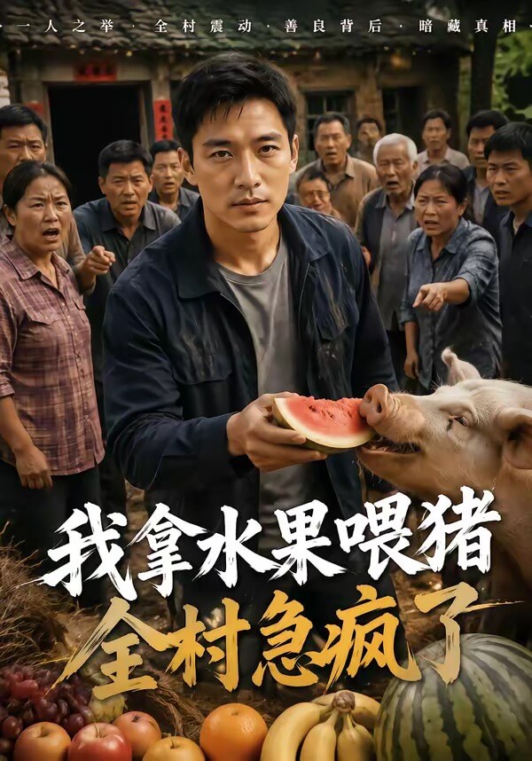 我拿水果喂猪全村急疯了