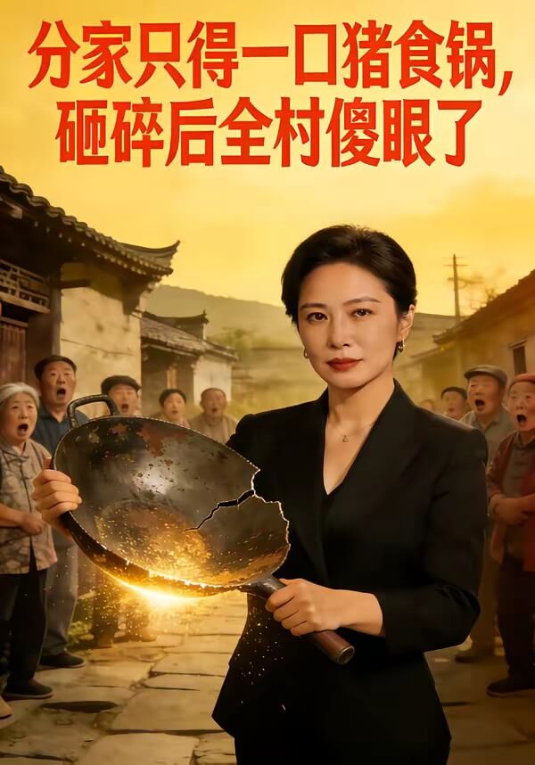 分家只得一口豬食鍋,砸碎後全村傻眼了